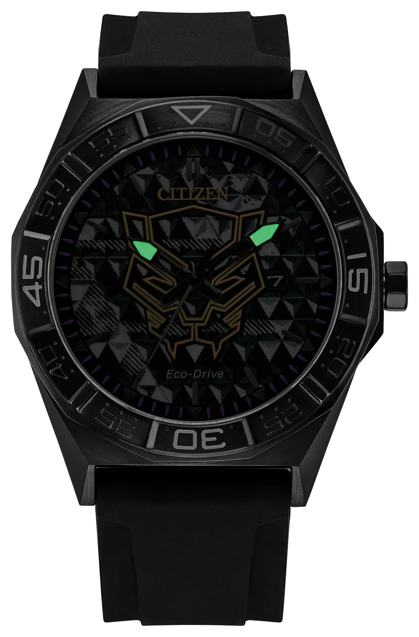 Black Panther 60th Anniversary Black Dial Silicone Strap AW1858